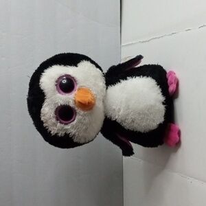 Ty Beanie Boo's Paddles The Penguin 9"  stuffed plush Black White Pre-owned